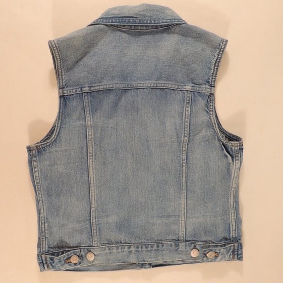 Madewell Women's Blue Jean Vest Size M - Picture 4 of 12